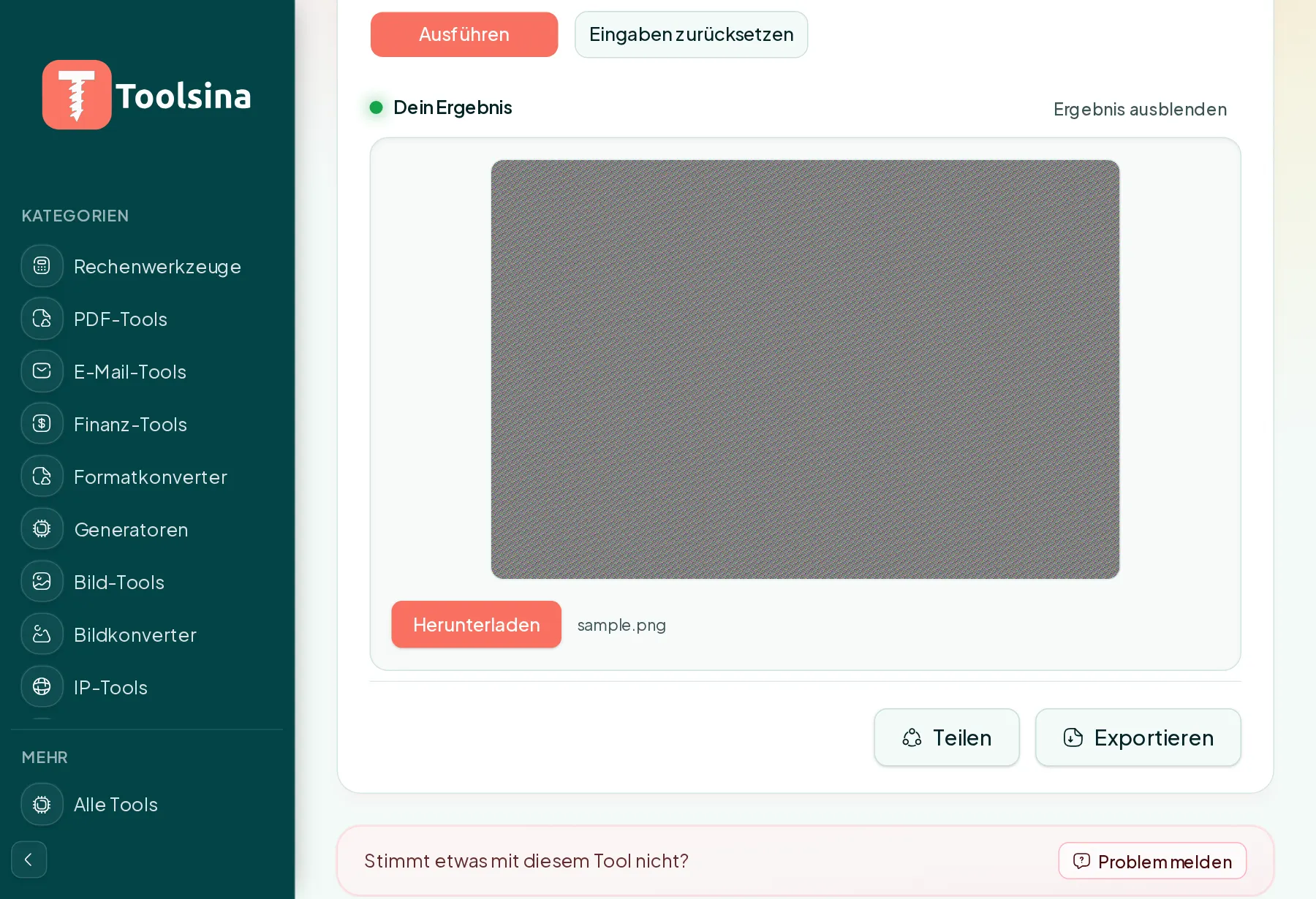 Ausführen und das Ergebnis herunterladen — Wie man ein PNG-Bild komprimiert (kostenlos, online)